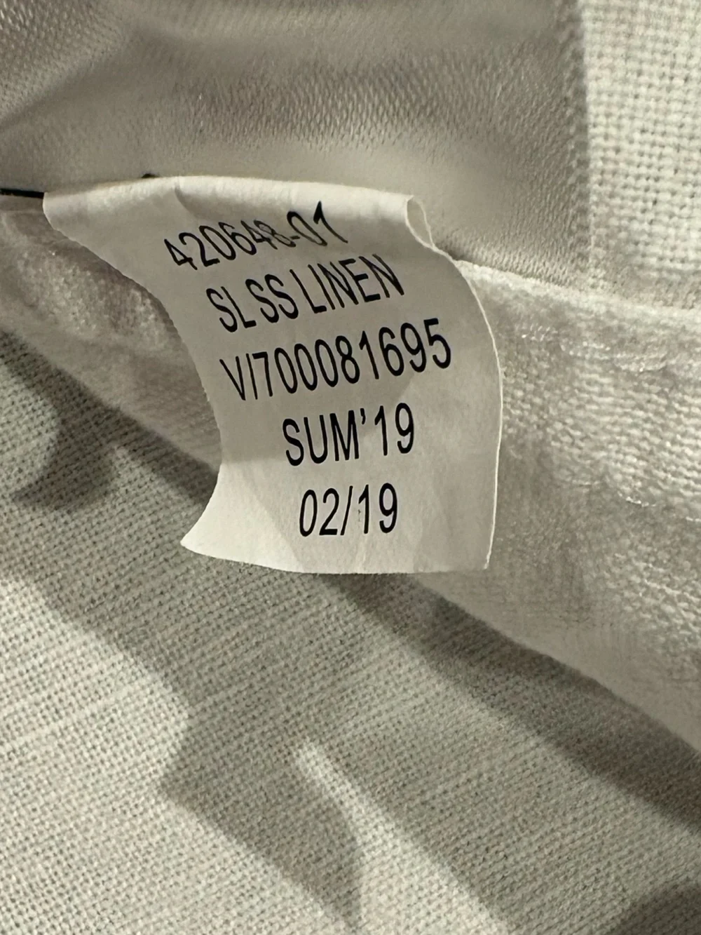 Banana Republic White Short-Sleeve Button-Down Collared Shirt Cotton & Linen